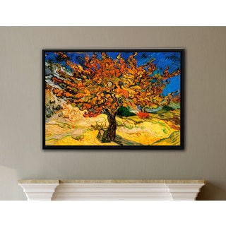 Vincent van Gogh 'Mulberry Tree' Floater-framed Gallery-wrapped Canvas