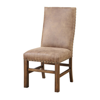 Emerald Upholstered Parson Nailhead Dining Chair (Set of 2)