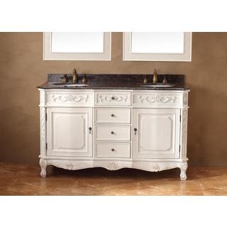James Martin Furniture Classico White/ Granite Double Vanity Set
