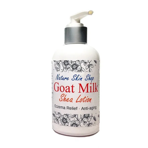 Handmade 10 Ounce Goat Milk Shea Eczema Relief and Anti-aging Body Lotion