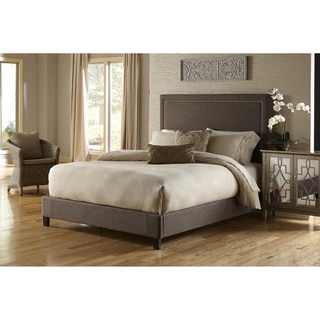 Brown Queen-size Upholstered Bed