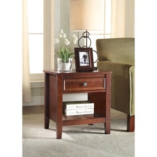 Linon Nomad 1 Drawer Side Table with Shelf