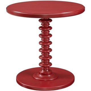 Powell Seaside Red Round Spindle Table