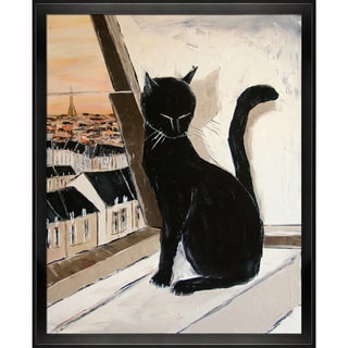 Atelier De Jiel 'Black cat is a Paris master' Framed Fine Art Print