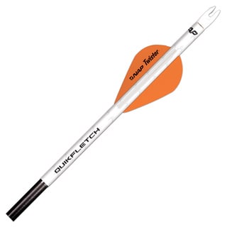 New Archery Quikfletch Twister 2 In. 6-pack Wht/ Org