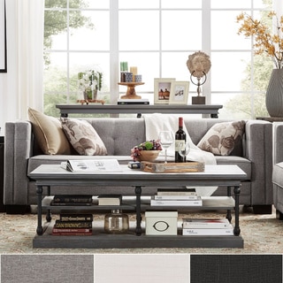 Hamilton Modern Linen Sofa with button tufting by INSPIRE Q