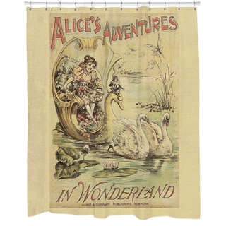 Alice in Wonderland Printed Shower Curtain