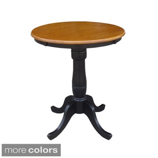 30-inch Round Top Two-tone Pedestal Table