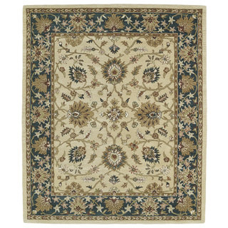 Hand-tufted Anabelle Gold Agra Wool Rug (5' x 7'9)