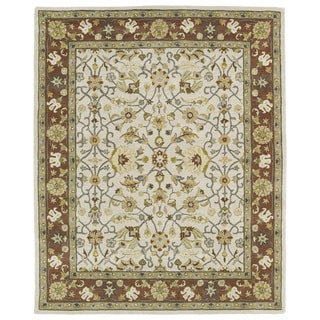 Hand-tufted Anabelle Ivory Wool Rug (7'6 x 9')