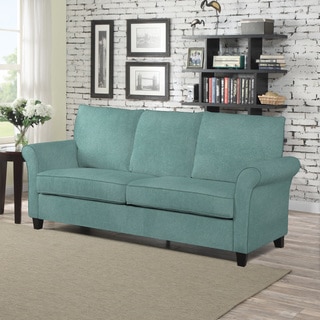 Handy Living Radford Turquoise Velvet SoFast Sofa