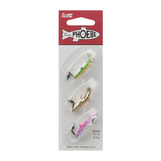 Acme Phoebe 0.08-ounce Deluxe 3-lure Pack
