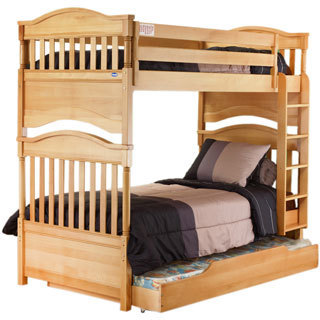 Orbelle Contemporary Bunk Bed Natural Wood