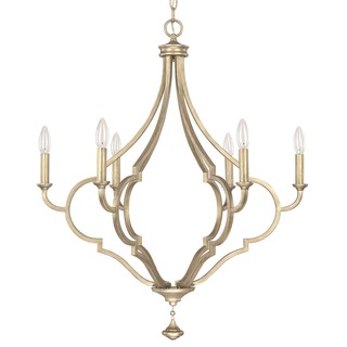 Capital Lighting Quinn Collection 6-light Brushed Gold Tone Chandelier