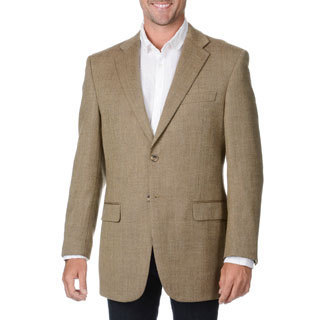 Prontomoda Italia Men's Beige Wool/ Cashmere Sportcoat