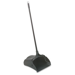 Rubbermaid Commercial Black Lobby Pro Upright Dustpan with Wheels