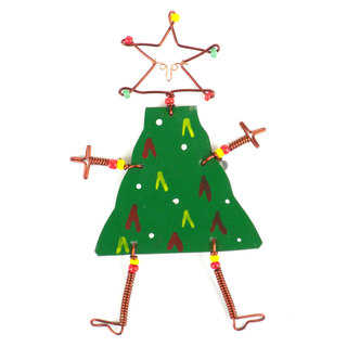 Dancing Girl Christmas Tree Pin (Kenya)