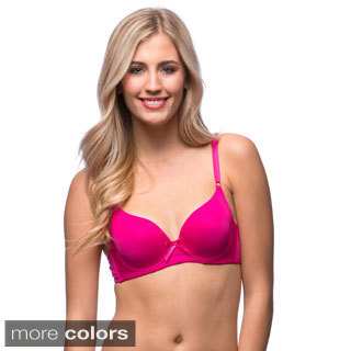 24/7 Frenzy Women's Solid Microfiber Full-cup Bra with U Back (Pack of 6)