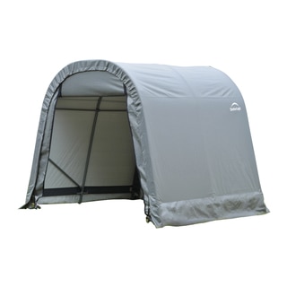 Shelterlogic Outdoor Round Grey Storage Shed 10' x 8' x 8'