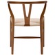 Edgemod Wishbone Style Hemp Rope Weave Chair in Walnut