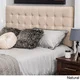Austin Adjustable King/California King Tufted Fabric Headboard by Christopher Knight Home