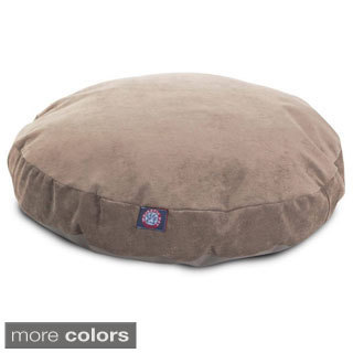 Majestic Pet Grey Villa Collection Round Large/ Extra Large Dog Bed with Removable Washable Cover