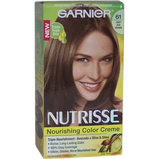 Garnier Nutrisse Nourishing Color Creme #61 Light Ash Brown Hair Color
