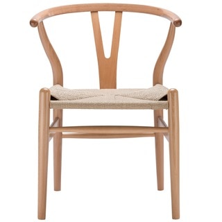Edgemod Weave Wishbone Style Y Arm Chair in Natural