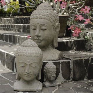 Handmade Volcanic Ash Sovereign Buddha Statue (Indonesia)