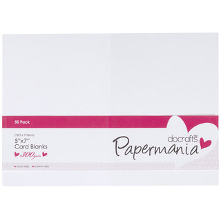 Papermania Cards/Envelopes 5"X7" 50/Pkg-White