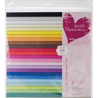 Papermania Paper Pack 12"X12" 48/Pkg-Coloured