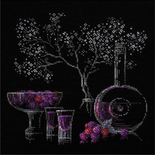 Still Life With Liquor Counted Cross Stitch Kit-11.75"X11.75" 14 Count