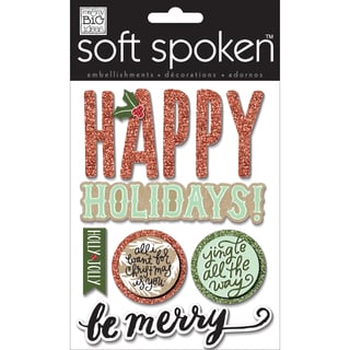 Soft Spoken Themed Embellishments-Jingle All The Way