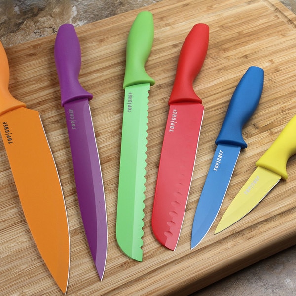 Top Chef 6-piece Professional Knife Set with Blade Covers