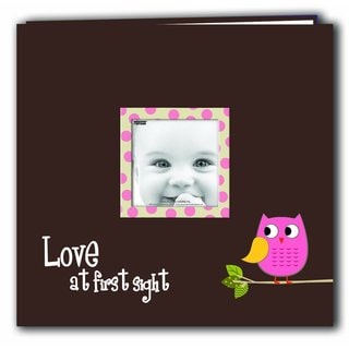 Pioneer Postbound Pink Baby Owl Memory Book (12x12)