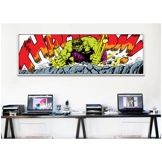 iCanvas Marvel Comic Book Hulk Art Panel B Canvas Print Wall Art