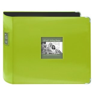 Pioneer Jumbo 3-ring Bright Green Scrapbook Binder with Bonus Refill Pack (12x12)