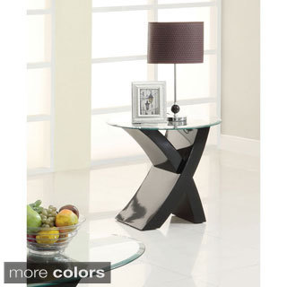 Furniture of America Cass Modern X-Base End Table