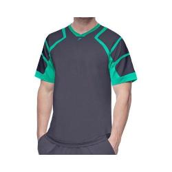 Men's Fila Platinum Mesh Shoulder Crew Shirt Nine Iron/Electric Green