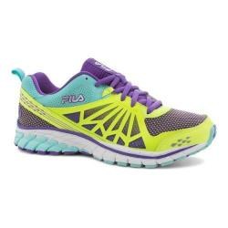 Women's Fila Steelstrike Energized Running Shoe Safety Yellow/Electric Purple/Aruba Blue