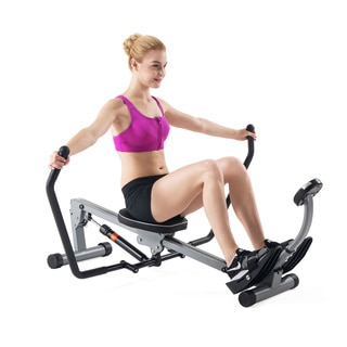 Sunny Health & Fitness Rowing Machine with Full Motion Arms