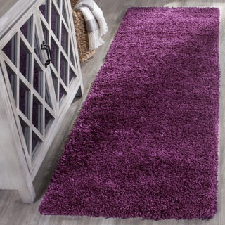 Safavieh California Cozy Solid Purple Shag Rug (2'3 x 21')