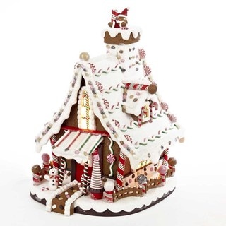 Kurt Adler 12-inch Lighted Christmas Gingerbread house