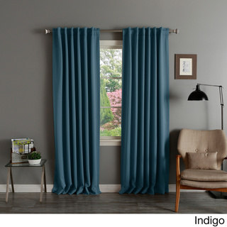 Aurora Home Solid Insulated Thermal Blackout Curtain Panel Pair