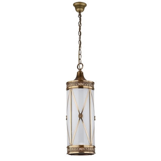 Safavieh Lighting 8.25-Inch Adjustable 3-Light Darby Small Brass Pendant Lamp