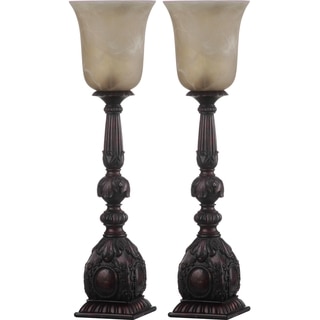 Safavieh Lighting 27.5-inch Dion Arifact Oil-Rubbed Bronze Table Lamp (Set of 2)