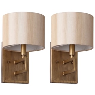 Safavieh Lighting 9.5-inches Catena Gold Sconce (Set of 2)