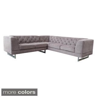 DG Casa Dark Raisin Allegro Sectional Sofa