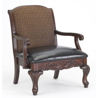 Greyson Living Stetson Carved Brown Accent Chair