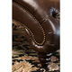 Abbyson Carmela Dark Brown Top Grain Leather Chesterfield Chaise Lounge - Thumbnail 2